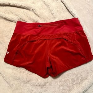 Speed up lululemon shorts size 8, 4in inseam